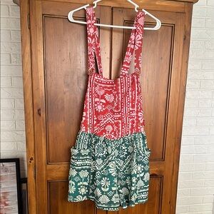 Free People Floral Patterned Romper